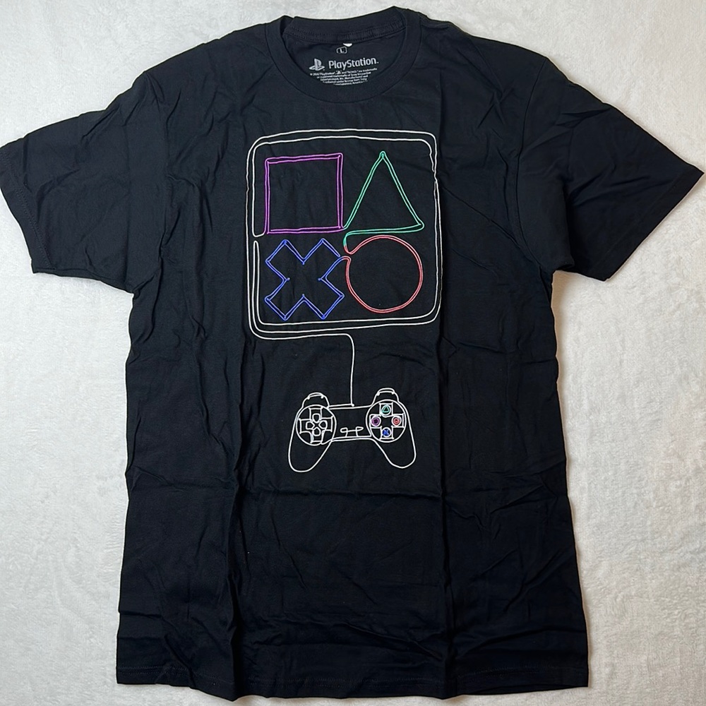 Playstation Mens Graphic T-Shirt Black New Various Sizes NWOT